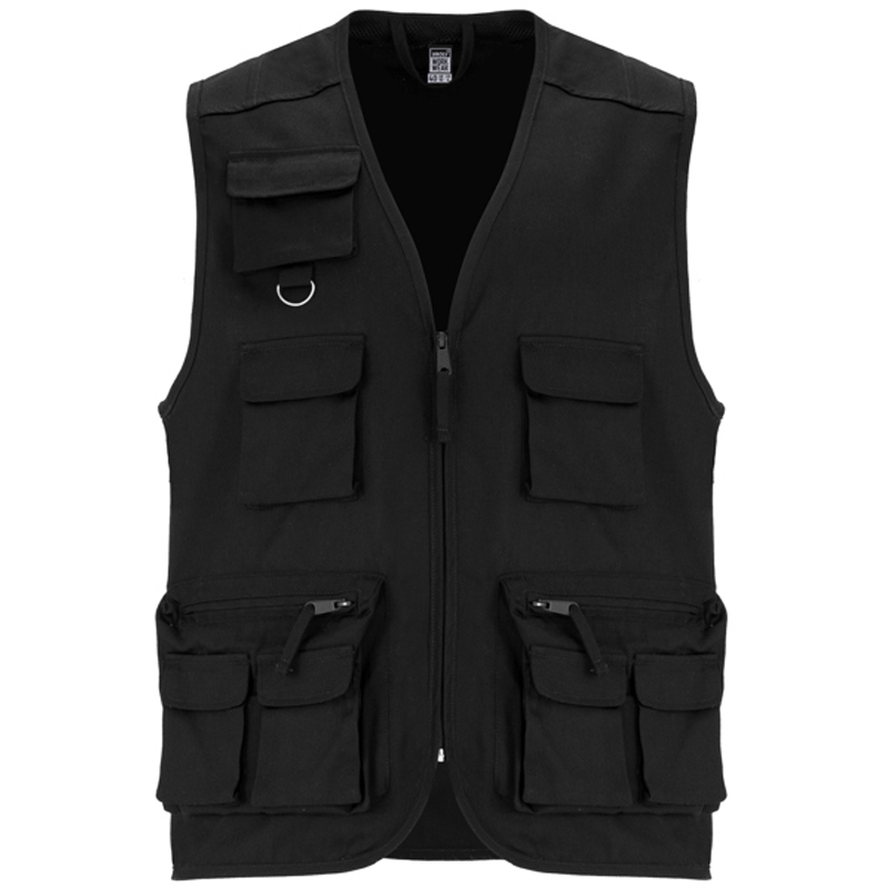 gilet multi poches noir