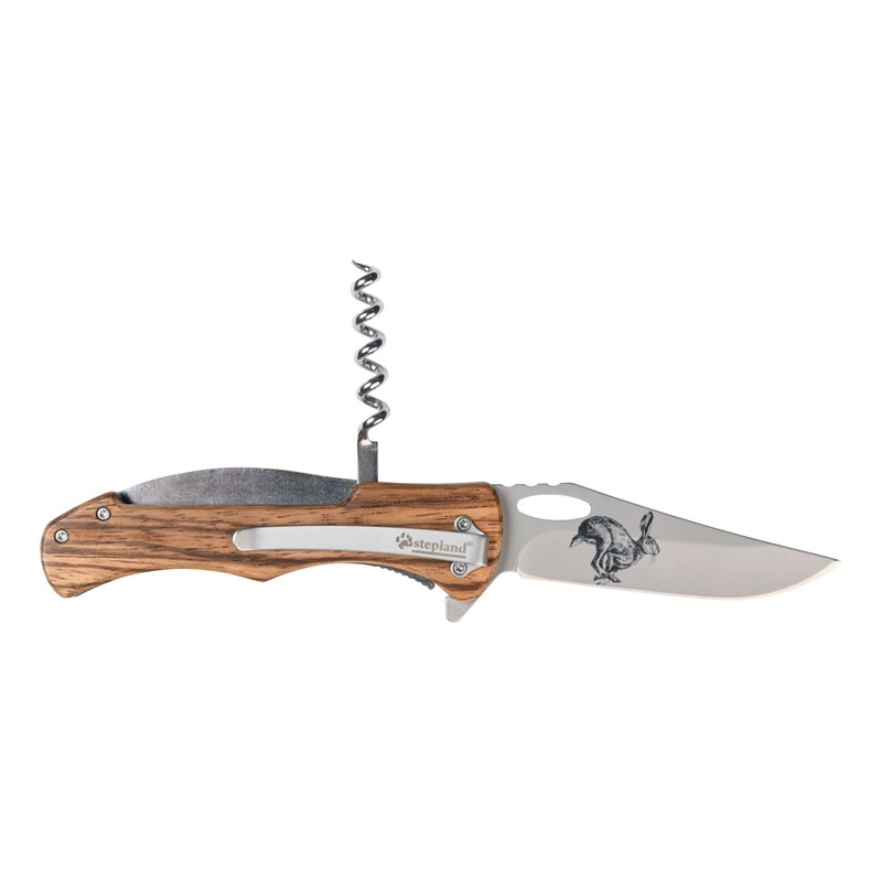 Couteau tire bouchon petit gibier