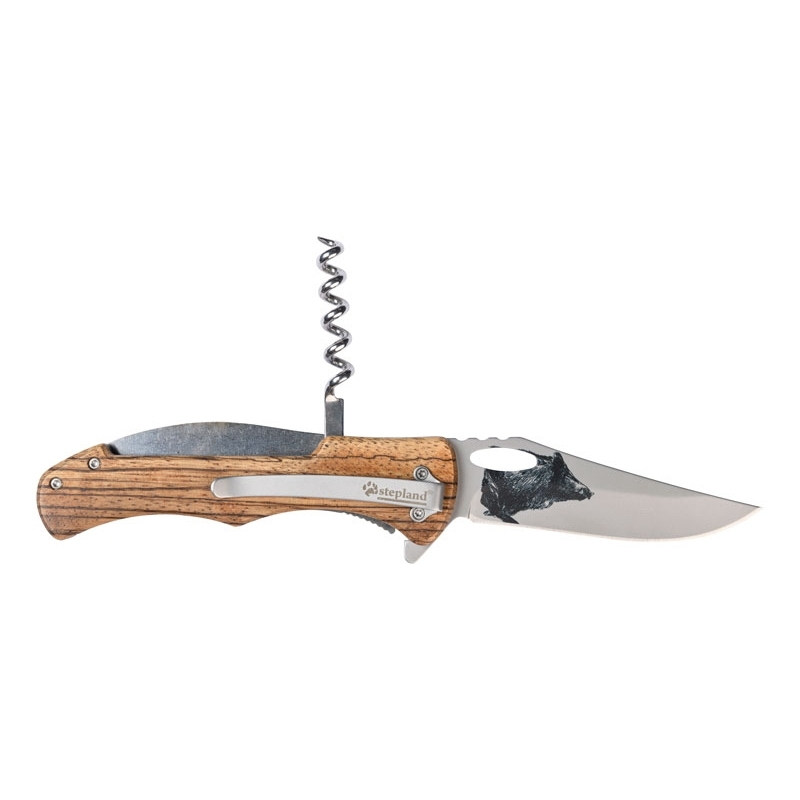 Couteau tire bouchon grand gibier