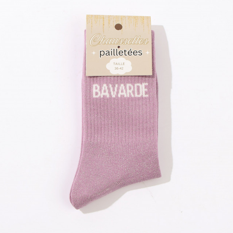 Chaussettes à paillettes Bavarde