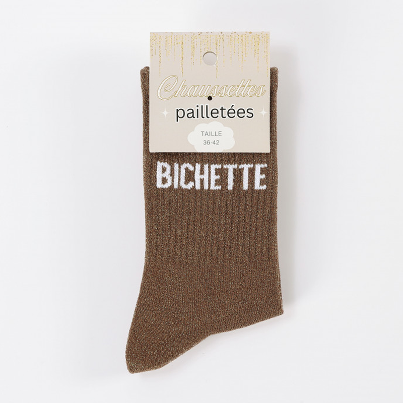 Chaussettes à paillettes Bichette
