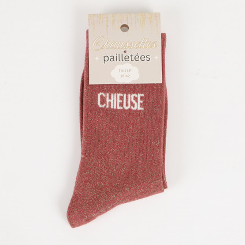 Chaussettes à paillettes Chieuse
