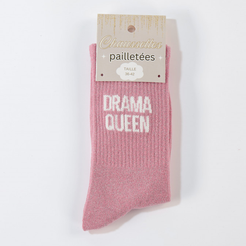 Chaussettes à paillettes Drama Queen