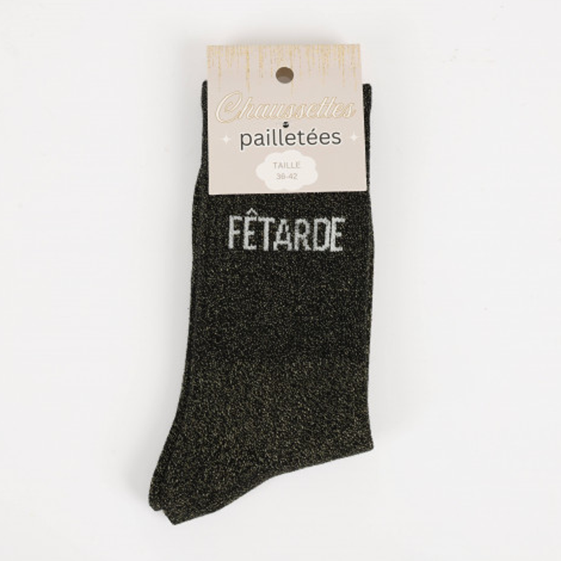 Chaussettes à paillettes Fêtarde