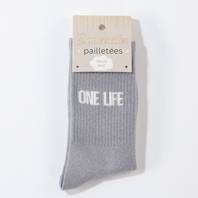 Chaussettes à paillettes One Life