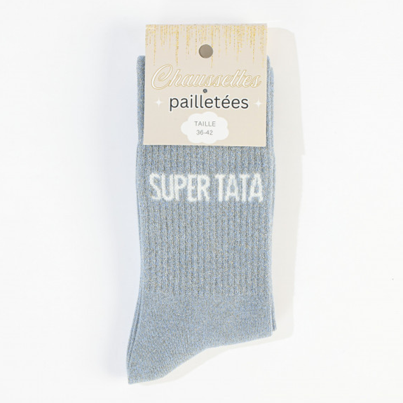 Chaussettes à paillettes Super Tata