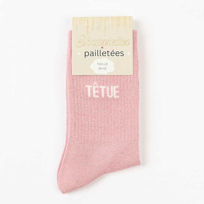 Chaussettes à paillettes Têtue